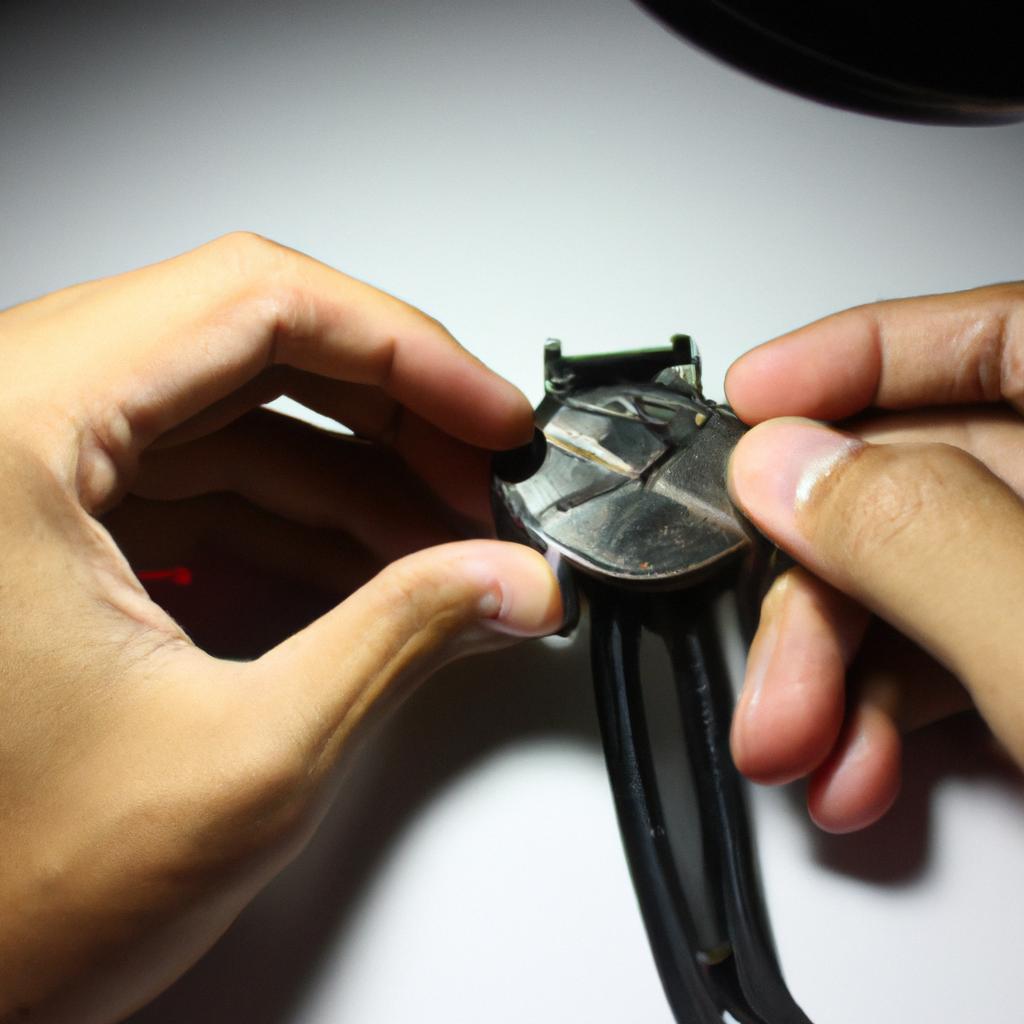Person measuring wrist for watch